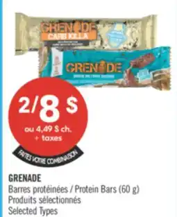 Pharmaprix GRENADE Protein Bars offer