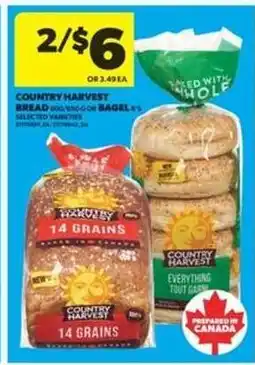 Real Canadian Superstore Country Harvest Bread or Bagel offer
