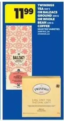 Real Canadian Superstore Twinings Tea or Balzacs Coffee offer