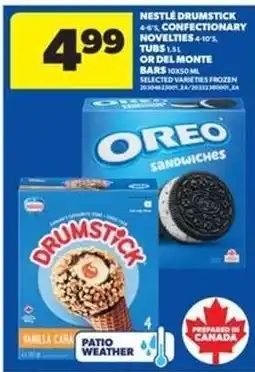 Real Canadian Superstore NESTLÉ DRUMSTICK or OREO SANDWICHES offer