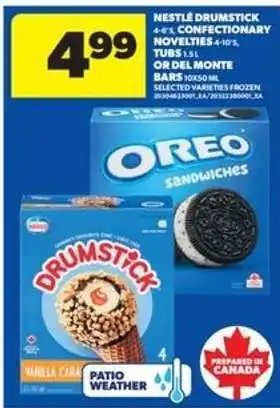 Real Canadian Superstore NESTLÉ DRUMSTICK or OREO SANDWICHES offer