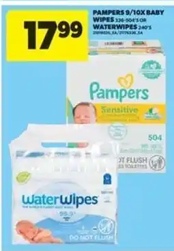 Real Canadian Superstore Pampers 9/10x Baby Wipes or WaterWipes offer