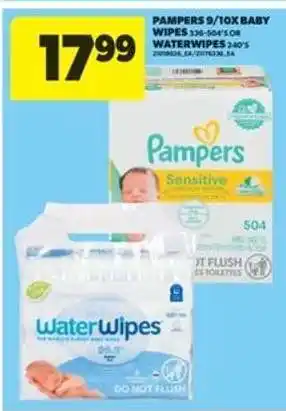 Real Canadian Superstore Pampers 9/10x Baby Wipes or WaterWipes offer