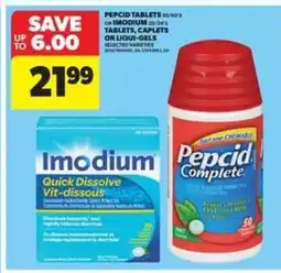 Real Canadian Superstore Pepcid Tablets or Imodium offer
