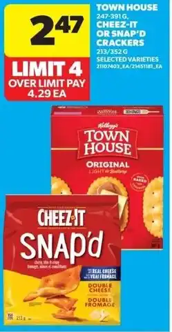 Real Canadian Superstore Town house, cheez-it or snap'd crackers offer