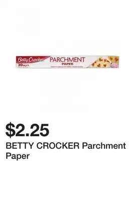 Dollarama BETTY CROCKER Parchment Paper offer