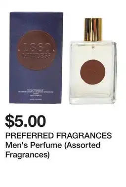Dollarama PREFERRED FRAGRANCES Men's Perfume (Assorted Fragrances) offer