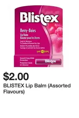 Dollarama BLISTEX Lip Balm (Assorted Flavours) offer