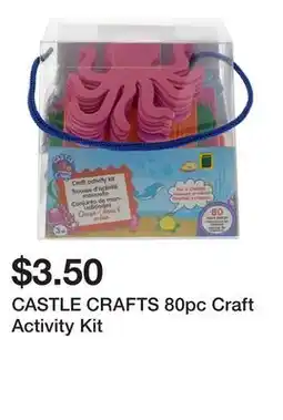 Dollarama CASTLE CRAFTS 80pc Craft Activity Kit offer