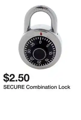 Dollarama SECURE Combination Lock offer