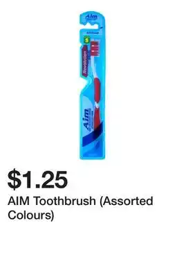 Dollarama AIM Toothbrush (Assorted Colours) offer