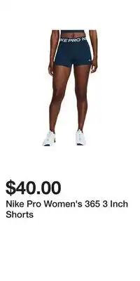 Sport Chek Nike Pro Women's 365 3 Inch Shorts offer