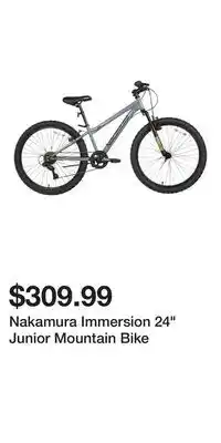 Sport Chek Nakamura Immersion 24 Junior Mountain Bike offer