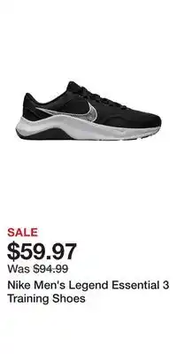 Sport Chek Nike Men's Legend Essential 3 Training Shoes offer