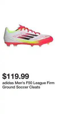 Sport Chek adidas Men's F50 League Firm Ground Soccer Cleats offer