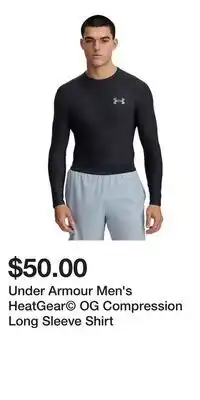 Sport Chek Under Armour Men's HeatGear OG Compression Long Sleeve Shirt offer
