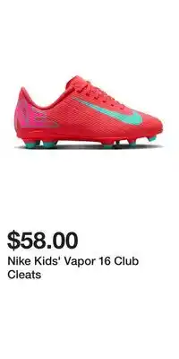 Sport Chek Nike Kids' Vapor 16 Club Cleats offer
