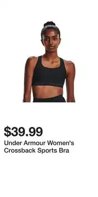 Sport Chek Under Armour Women's Crossback Sports Bra offer
