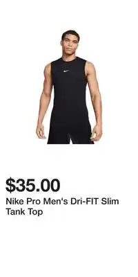 Sport Chek Nike Pro Men's Dri-FIT Slim Tank Top offer