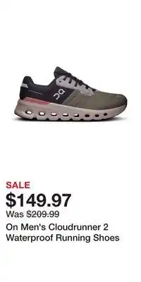 Sport Chek On Men's Cloudrunner 2 Waterproof Running Shoes offer