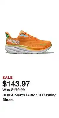 Sport Chek HOKA Men's Clifton 9 Running Shoes offer