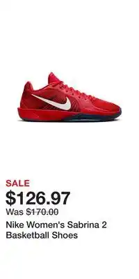 Sport Chek Nike Women's Sabrina 2 Basketball Shoes offer