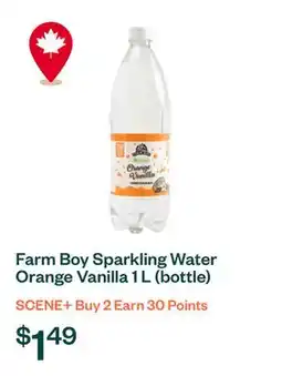 Voilà Farm Boy Sparkling Water Orange Vanilla 1 L (bottle) offer