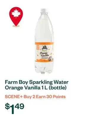 Voilà Farm Boy Sparkling Water Orange Vanilla 1 L (bottle) offer
