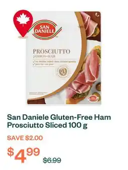 Voilà San Daniele Gluten-Free Ham Prosciutto Sliced 100 g offer