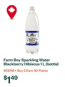 Voilà Farm Boy Sparkling Water Blackberry Hibiscus 1 L (bottle) offer