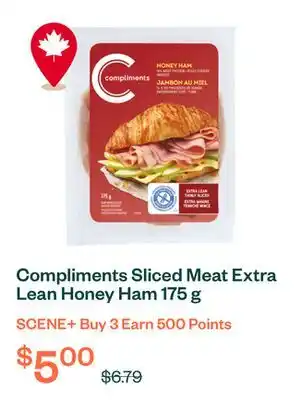 Voilà Compliments Sliced Meat Extra Lean Honey Ham 175 g offer