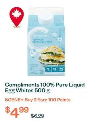 Voilà Compliments 100% Pure Liquid Egg Whites 500 g offer