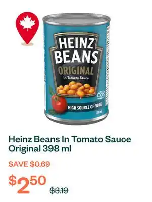 Voilà Heinz Beans In Tomato Sauce Original 398 ml offer