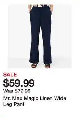TSC Stores Mr. Max Magic Linen Wide Leg Pant offer