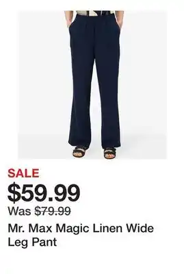TSC Stores Mr. Max Magic Linen Wide Leg Pant offer