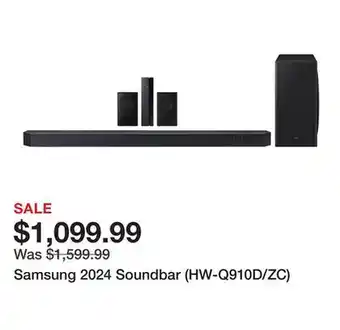 TSC Stores Samsung 2024 Soundbar (HW-Q910D/ZC) offer