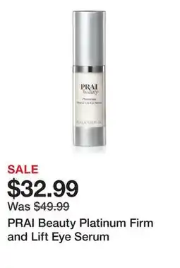 TSC Stores PRAI Beauty Platinum Firm and Lift Eye Serum offer