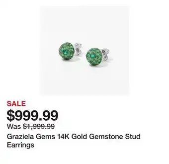 TSC Stores Graziela Gems 14K Gold Gemstone Stud Earrings offer