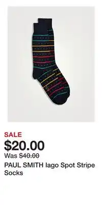 Holt Renfrew PAUL SMITH Iago Spot Stripe Socks offer