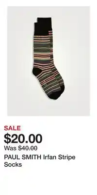 Holt Renfrew PAUL SMITH Irfan Stripe Socks offer