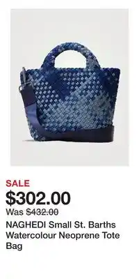 Holt Renfrew NAGHEDI Small St. Barths Watercolour Neoprene Tote Bag offer