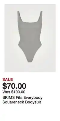 Holt Renfrew SKIMS Fits Everybody Squareneck Bodysuit offer