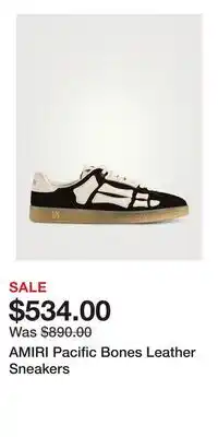 Holt Renfrew AMIRI Pacific Bones Leather Sneakers offer
