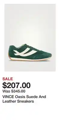 Holt Renfrew VINCE Oasis Suede And Leather Sneakers offer