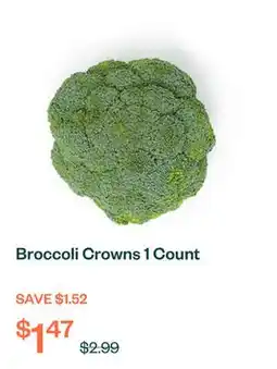 Voilà Broccoli Crowns 1 Count offer