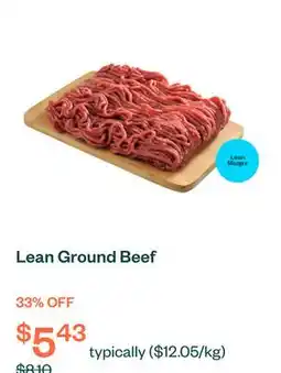 Voilà Lean Ground Beef offer