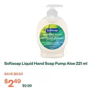 Voilà Softsoap Liquid Hand Soap Pump Aloe 221 ml offer