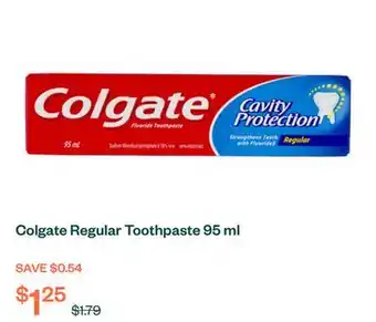 Voilà Colgate Regular Toothpaste 95 ml offer