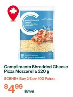 Voilà Compliments Shredded Cheese Pizza Mozzarella 320 g offer
