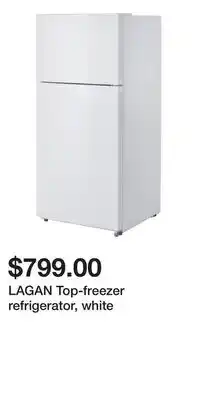 IKEA LAGAN Top-freezer refrigerator, white offer